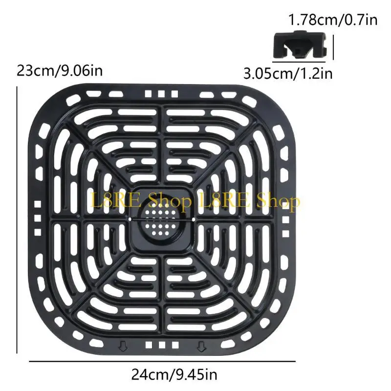 l8re square 6qtエアフライヤー交換用グリルプレートパン