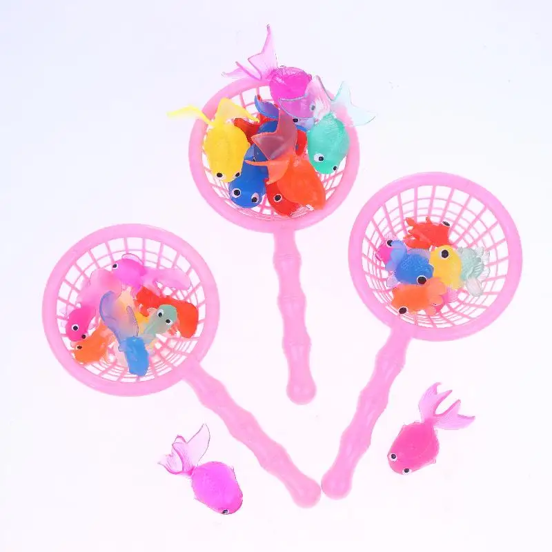 1Set Kleinkinder Baden Dusche Geschenke Kawaii Simulation Gummi Goldfisch Baby Bad Wasser Spielen Spiele Spielzeug Für Kinder