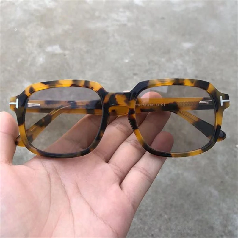 

Evove Vintage Brown Sunglasses Male Women Natural Glass Lens Glasses Mineral Stone Square Steampunk