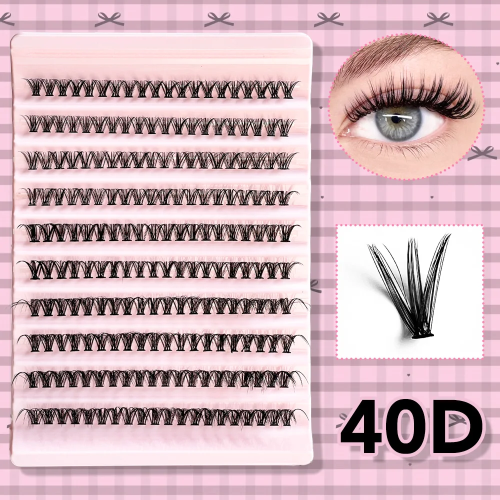 Clusterwimpers 8-16 mm, natuurlijk make-upeffect, gemengde lengtes, natuurlijk pluizig, geschikt voor beginners, herbruikbaar.