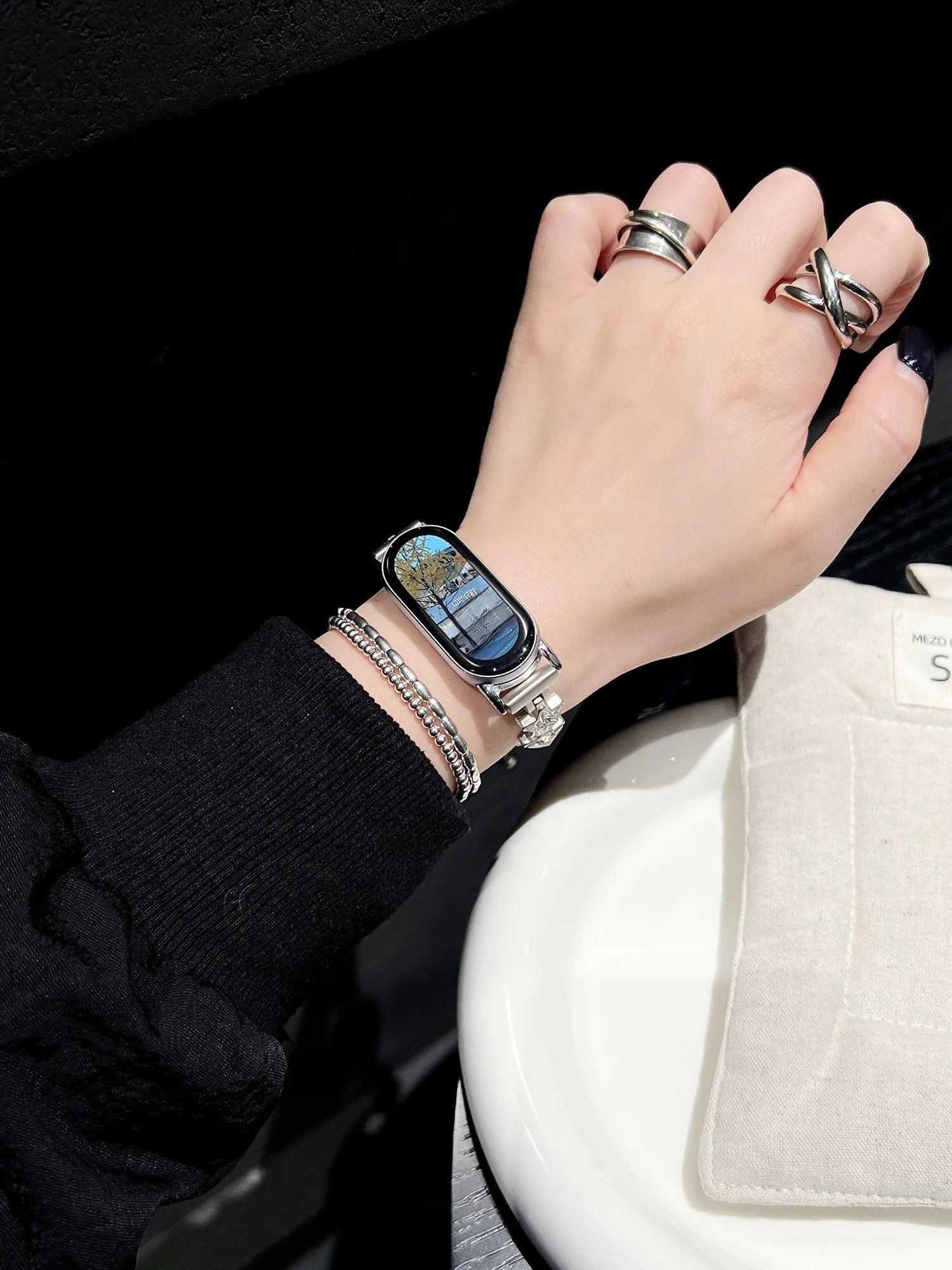 

Creative Star Chain Strap Suitable Xiaomi Band 8Pro/9Pro，For Mi band 3/4/5/6/7，8/8NFC/9/9NFC/10/10NFC，For Redmi Watch5/4