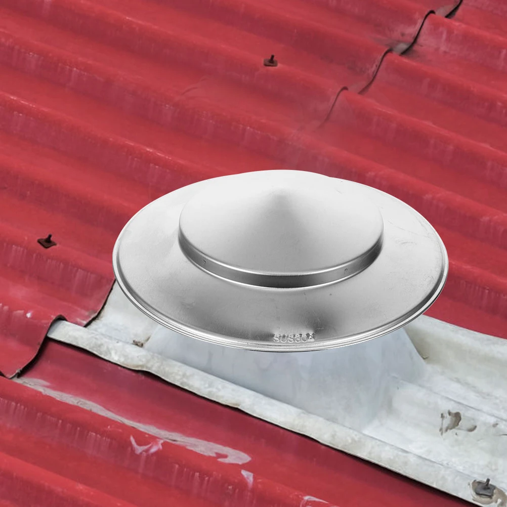 

2Pcs Outdoor Chimney Cap Metal Roof Vent Rainproof Protector Easy to Remove and Install Long Lasting Chimney Cover