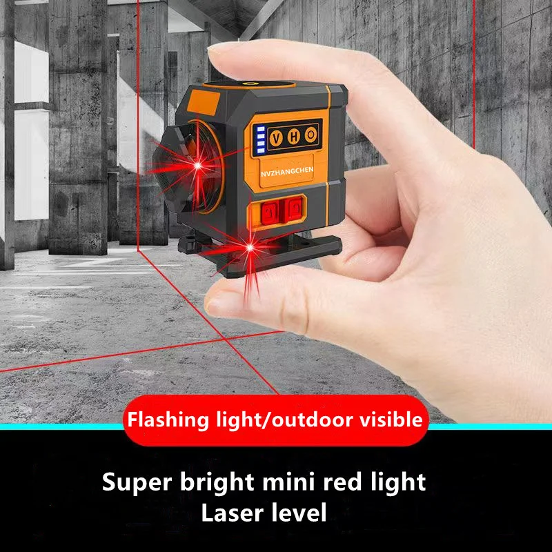 Mini Laser Level 12/16 Lines 3D/4D Red Lines Self-Leveling 360 Horizontal Vertical Cross Super Powerful Red Beams Laser Level