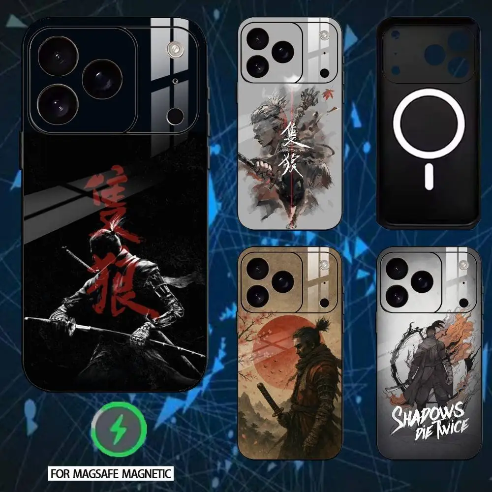 

S-Sekiro S-shadows Die Twice Phone Case For iPhone 17/16/15/14/13/12/Plus/Pro/Max for Magnetic Wireless Charging