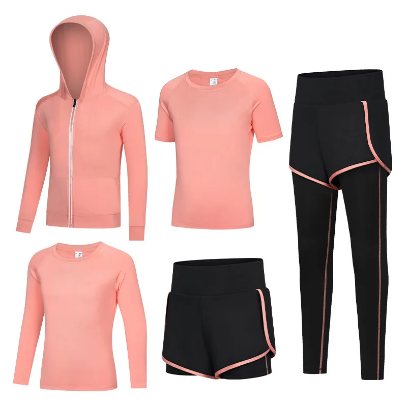

Girls Sportswear Set Summer Yoga Set Quick Drying Leggings Basketball Soccer Dance Training Fitness Suit