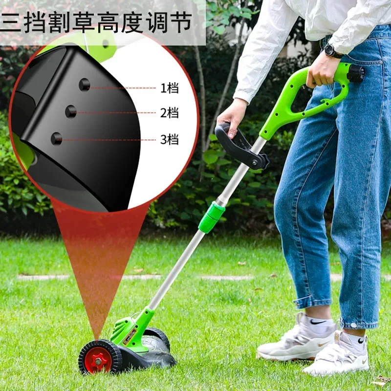 Electric lawn mower household small multi functional mower hand push lawn mower plug in electric grass trimmer