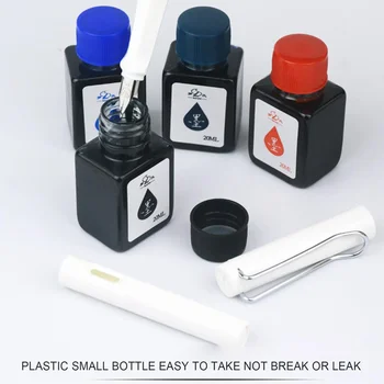Atrament do pióra wiecznego Objętość Pisanie Gładki Szybkoschnący Nietłukący Atrament, Postrzępny Kolor Czarny, Niebieski Czarny, Czerwony Atrament Materiały eksploatacyjne 20ml