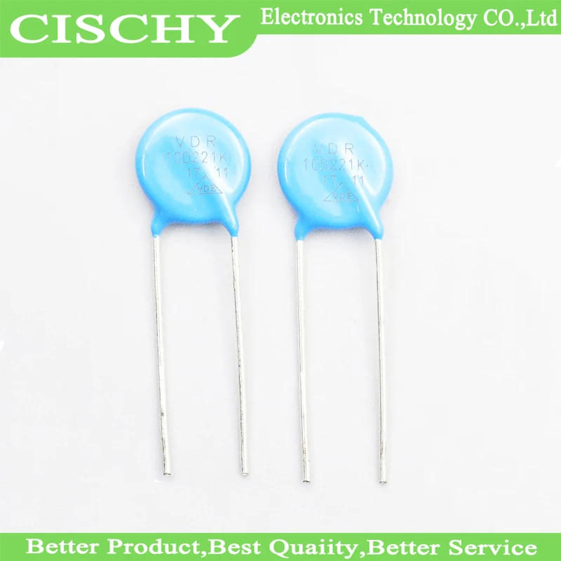 20pcs/lot varistor 10D221K 220V 10D220 22V DIP