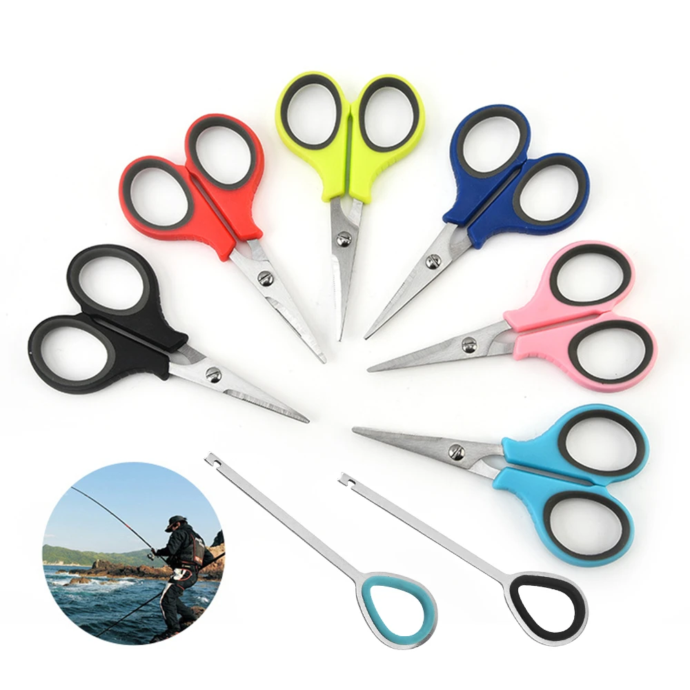 Stainless Steel Fishing Scissors And Hook Remover Set Multi-functional Outdoor Stainless Steel Scissors Men's Fishing Accesories