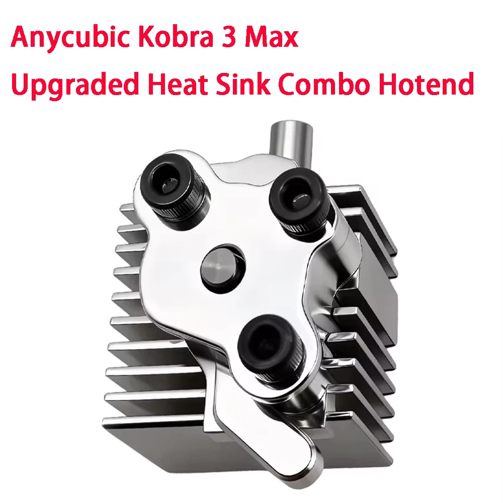 Anycubic Kobra 3 Max Upgraded Heat Sink Combo Hotend Kit Replaceable 0.25 0.4 0.6 0.8mm 3D Printer Nozzles for 3D Printer Parts 4
