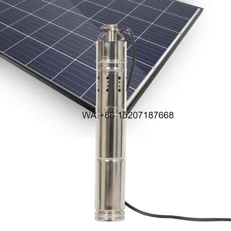 Wmwmnu 24V DC Solar Screw Submersible Stainless Steel Water Pump 690W OEM for Irrigation Agriculture Zambia
