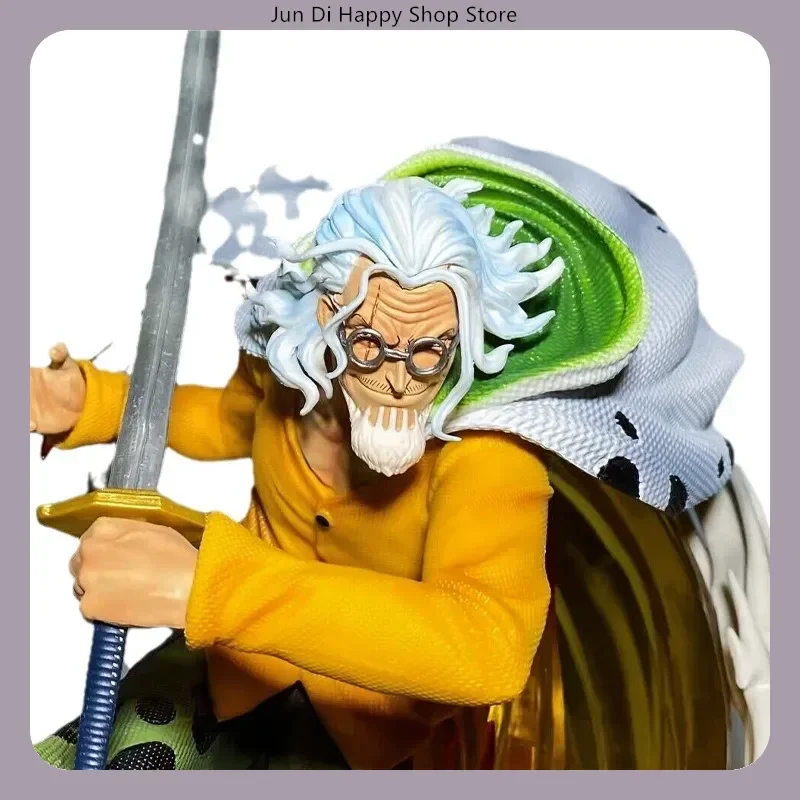 

One Piece Silvers Rayleigh Resonance Series 30.5cm Light Up Anime Figure Statue Boys Collection Desktop Decoration