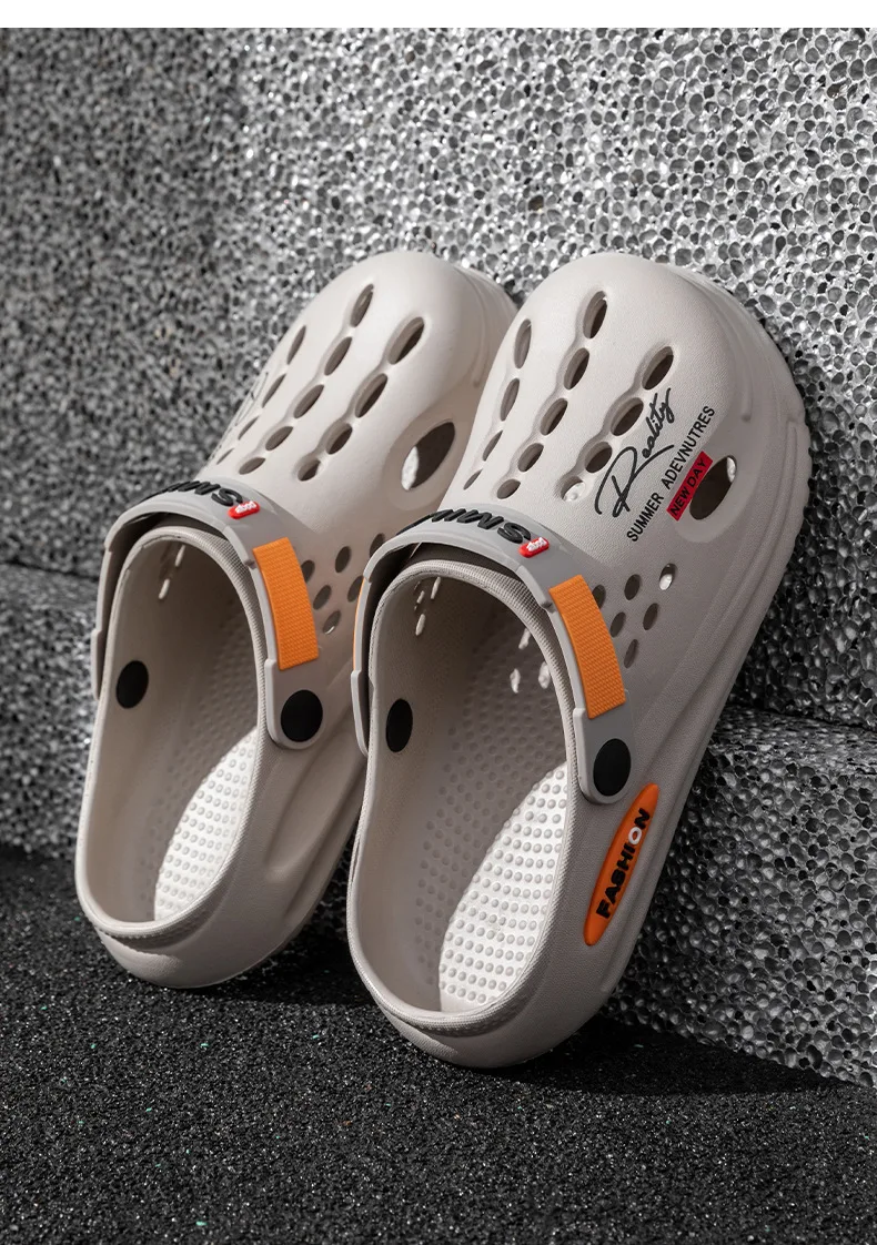 2026 Sommer Clogs Sandalen Herren Clogs EVA Hausschuhe Weiche Sohle Atmungsaktive Strandhausschuhe Herren Hausschuhe Outdoor Rutschfeste Hausschuhe – Detail 11