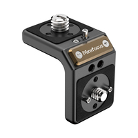 Mini L-Bracket Mount Plate 90 Degree Right-Angle with ARRI Video Rig Adapter for Wireless Transmitter, V-Mount Battery, Monitor