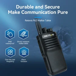 Retevis P62 рация 10 Вт мощные водонепроницаемые рации IP68 дальнего действия двухдиапазонный двусторонний радиопередатчик VHF UHF