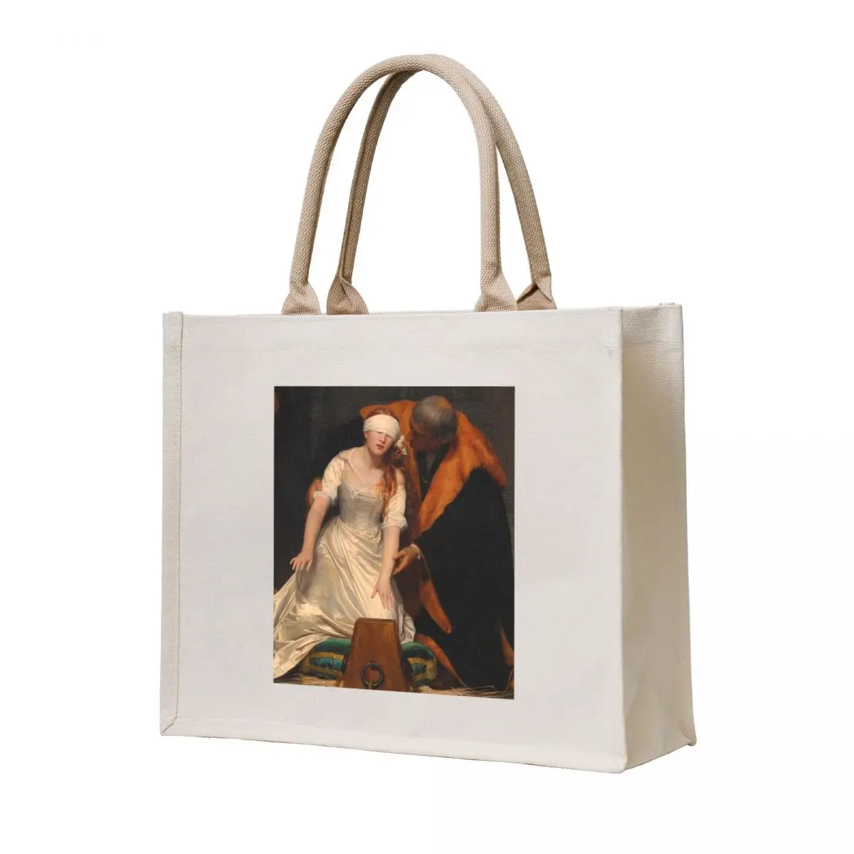 

Execution of Lady Jane Grey by Paul Delaroche Tote Bag shopper bags shopping cart bags shopper bag woman Large bags for women
