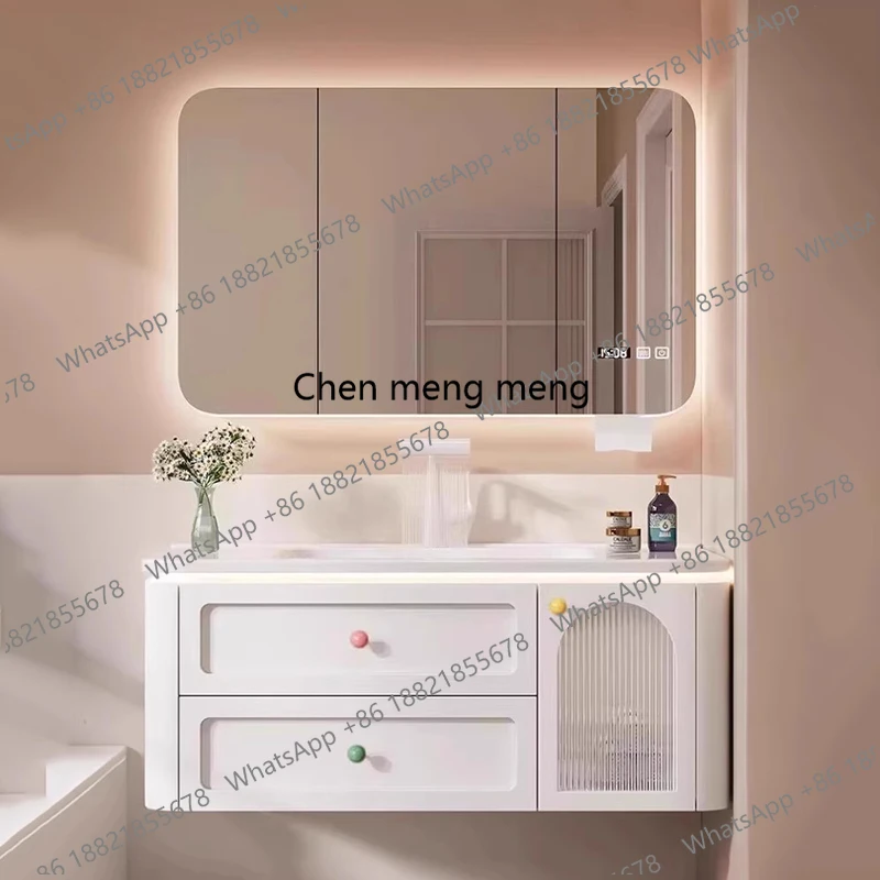 

Luxury Mirror Bathroom Cabinet Modern Jewelry Skincare Decorations Cupboard Wooden Toilet Perfume Archivadores Room Furniture