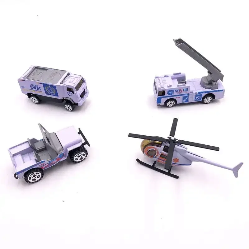 1:64 Alloy City Fire Engine Suit Army Toy Car 7-9cm Simulation Car Model Peacekeeping Forces Metal Mini Car Toy For Children