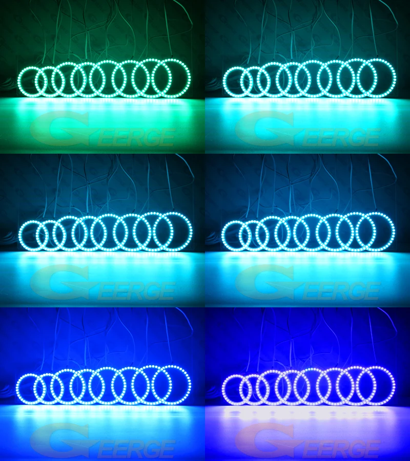 Dla Alfa Romeo 159 Brera Spider BT App RF Remote Control Multi-Color Ultra Bright 8 Pcs RGB LED Angel Eyes Kit Halo Rings — zdjęcie 5