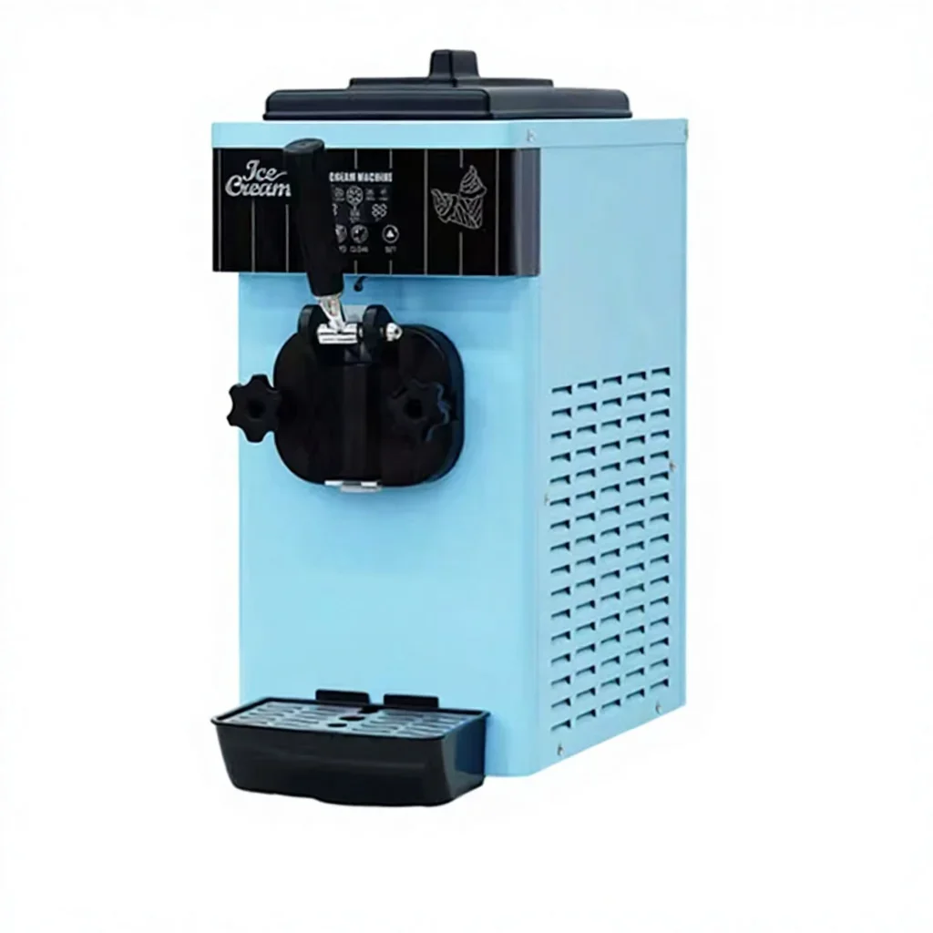 Commercial Desktop Small Single Head Soft Ice Cream Machine Stainless Steel 220V