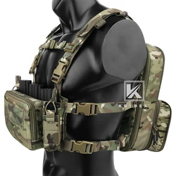 KRYDEX Tactical Flatpack D3 Backpack D3CR Chest Rig Vest Rifle AK M4 Pistol Magazine Pouch Hunting Paintball Hiking Camo Bag