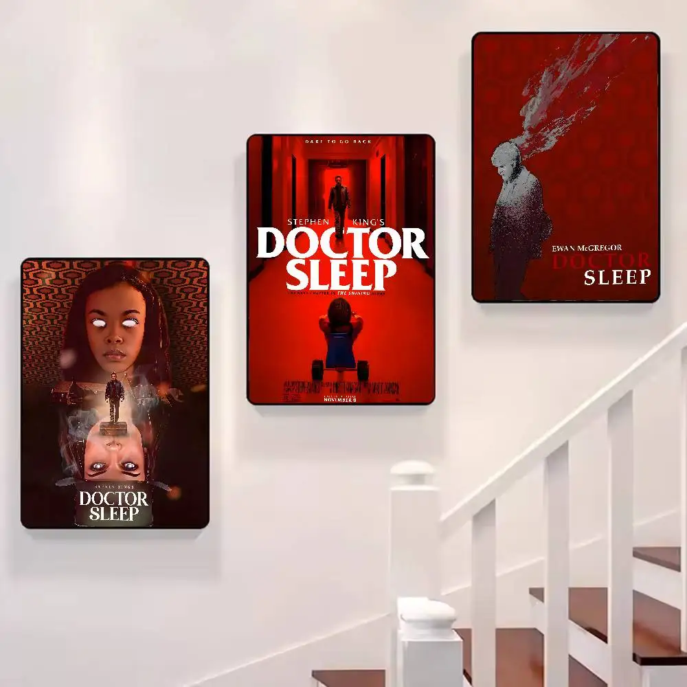 ملصق فني للنوم على شكل دكتور من فيلم إثارة مع مطبوعات لتزيين غرفة النوم وغرفة المعيشة