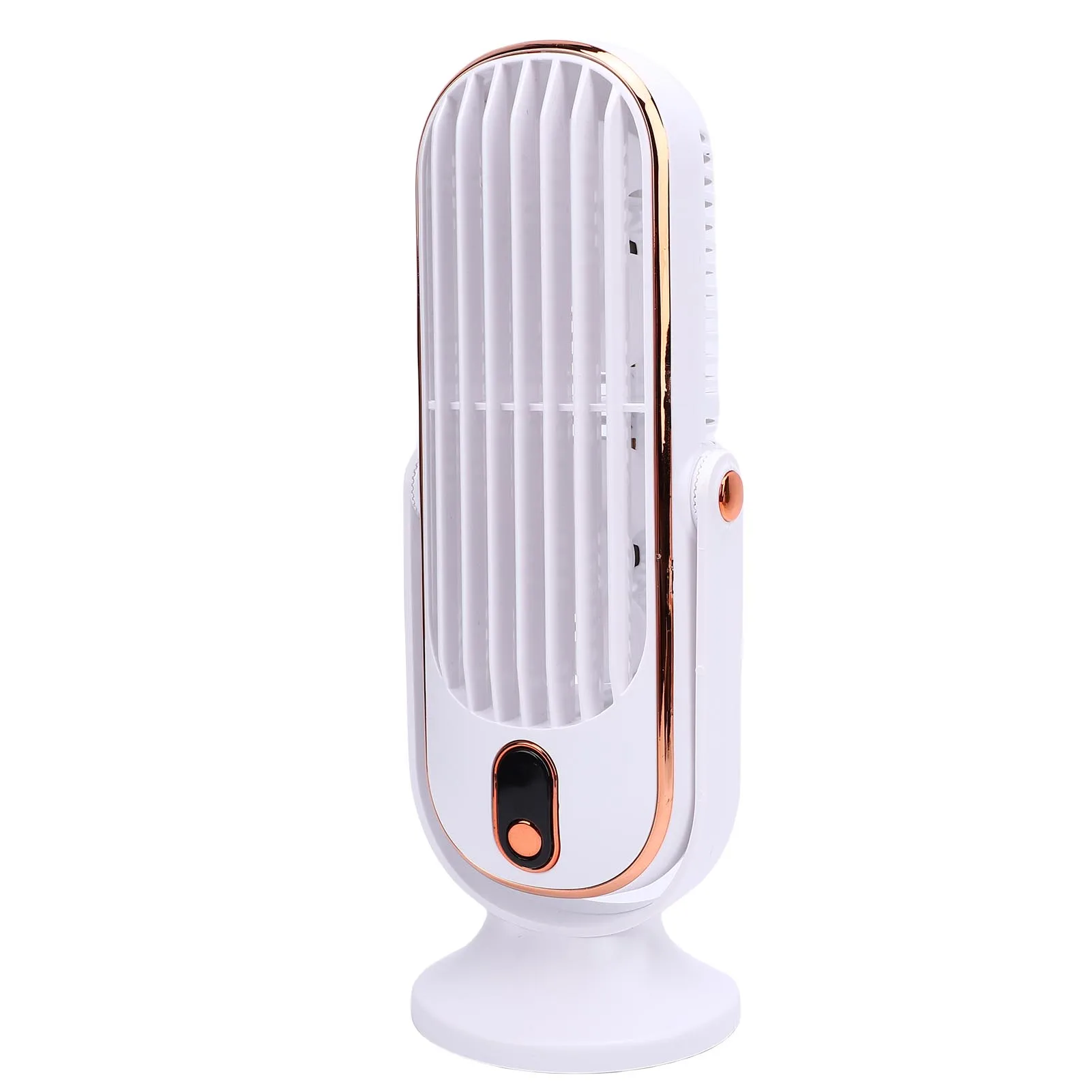 Ventilador USB de escritorio, Motor sin escobillas de 5 velocidades, ventilador de refrigeración de escritorio portátil, batería integrada de 1000mAh para dormitorios en el hogar