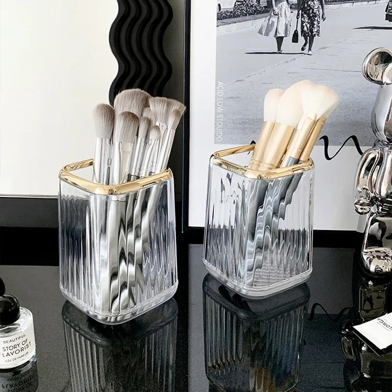 Luxe Make-Up Organisatoren Desktop Cosmetische Borstel Opbergdoos Office Pen Case Make-Up Borstels Organizer Lippenstift Sundries Houder