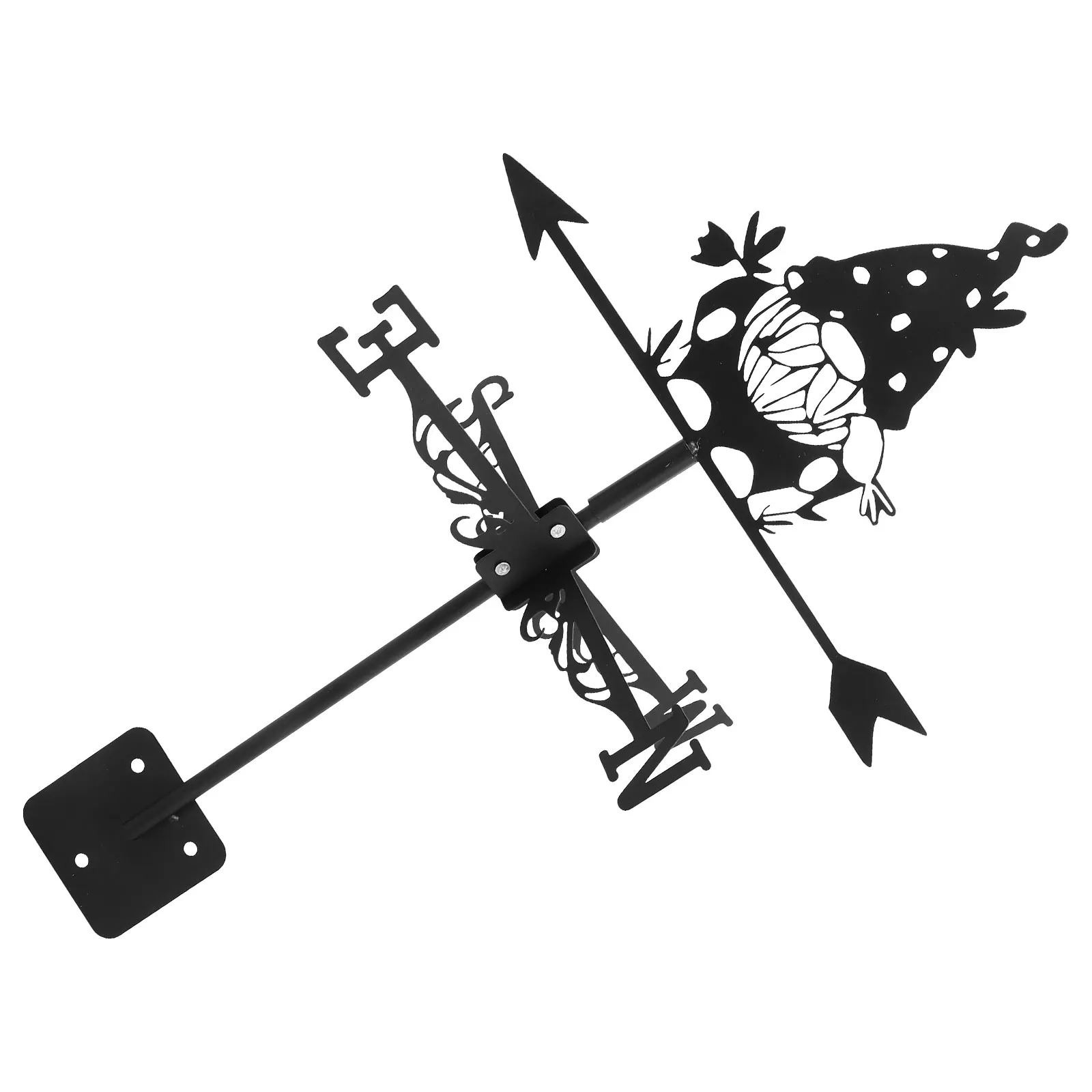 

Retro Iron Wind Vane Decorative Roof Yard Garden Ornament Strong Durable Metal Weathervane For Garage Pavilion Weather Vanes