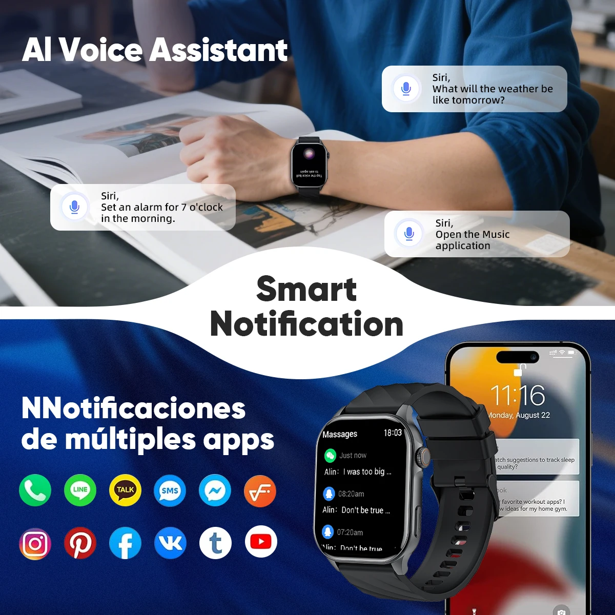 LIGE 2025 جديد بلوتوث دعوة Smartwatch ساعة نسائية 100 + الرياضة المسار معدل ضربات القلب قياس التأكسج الصحة Smartwatch امرأة