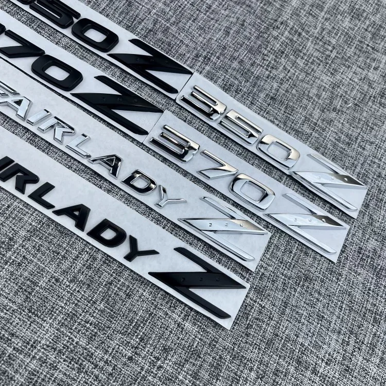 ثلاثية الأبعاد المعادن Fairlady Z350 Z370 سيارة درابزين شعار جذع شارة ملصق لنيسان قاشقاي جوك بولسار سنترا ألتيما شعار الملحقات