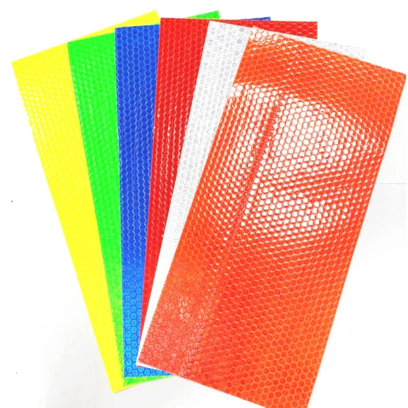 Bicycle Tire Reflective Sticker Wheel Spokes Tubes Strip Safety Warning Light Reflector Sticker 21*10*0.2CM Bicycle Accessories