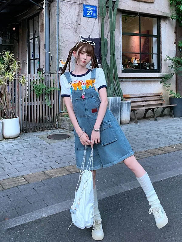 

Новые летние модные джинсовые комбинезоны, женские повседневные свободные утягивающие джинсы небольшого размера, брюки с высокой талией и застежкой на пуговицы