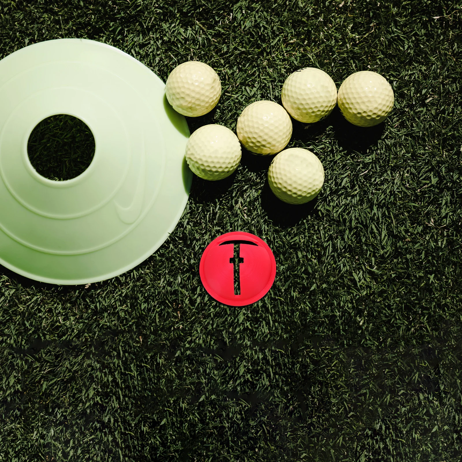 Herramienta de marcado de pelotas de Golf, plantilla de dibujo de alineación para práctica verde, marcador de línea duradero, Corrector de columpio para principiantes, 4 Uds.