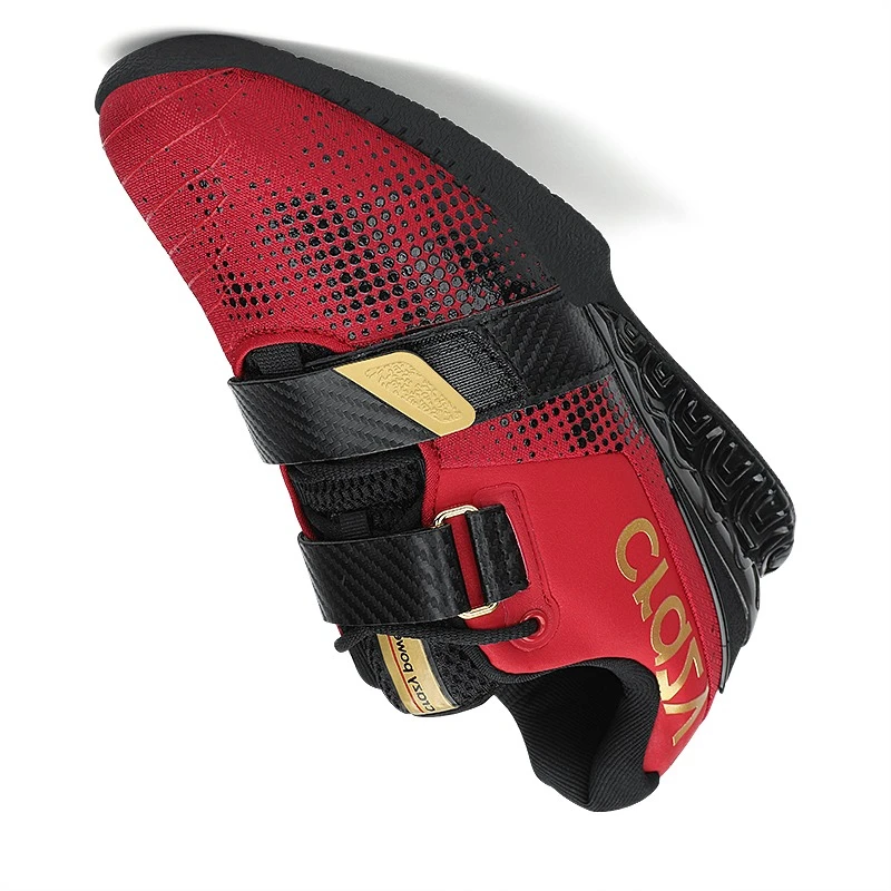 WeightLifting Shoes for Men Non Slip Shock-Absorbant Squatting Shoes Support Inddoor Fitness Sneakers Strength Training Shoes