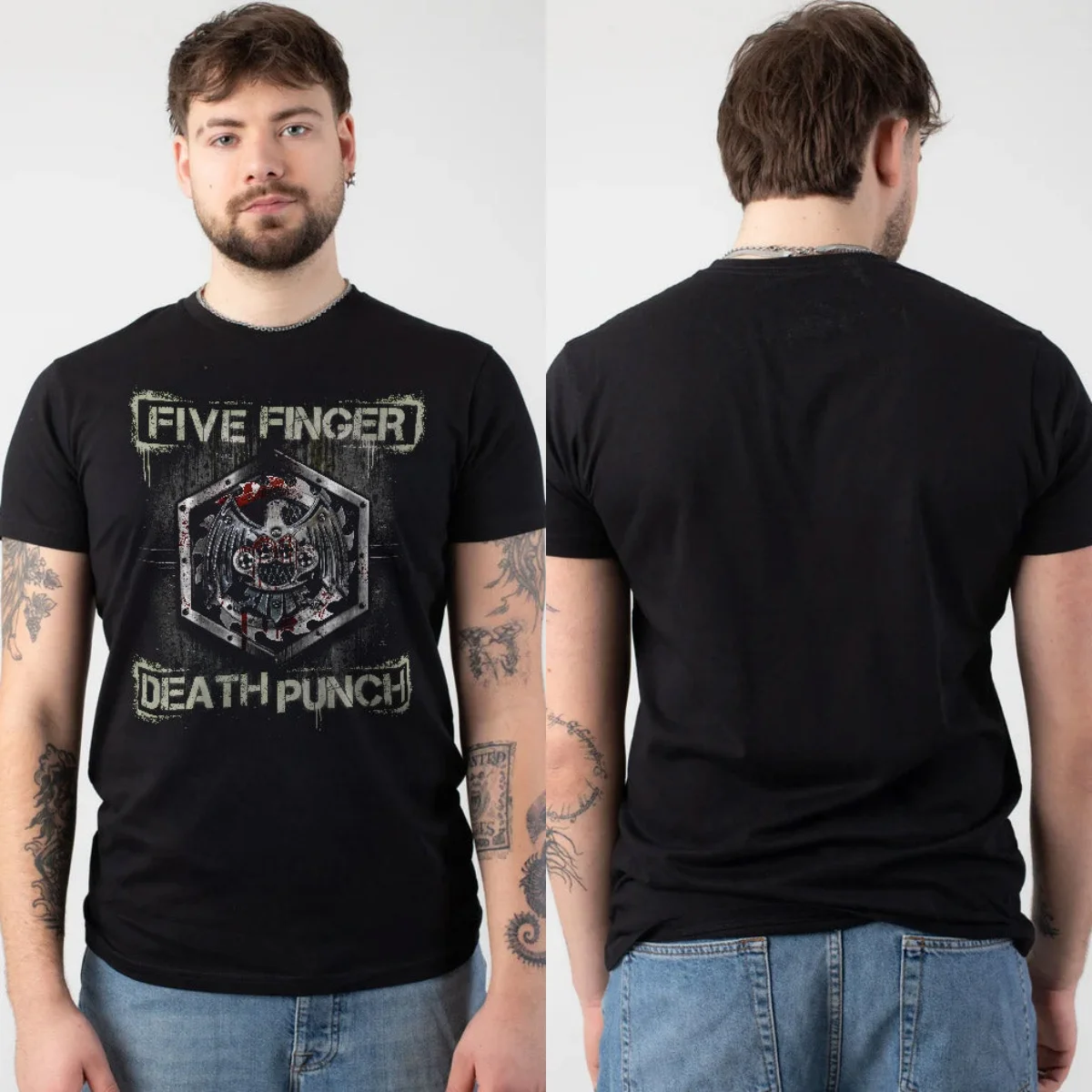 Fit Five Finger Death Punch Graphic Cotton T-shirt Unisex Summer Short Sleeve Fashion Brand Tee Luxury Casual Vintage Tees