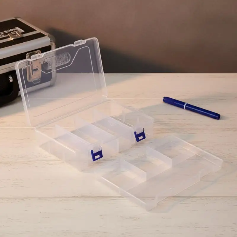2026 NEW 1Pcs Partitions Adjustable Handicraft Parts Classification Box Multi‑Lattice Transparent Storage Box Convenient To Use