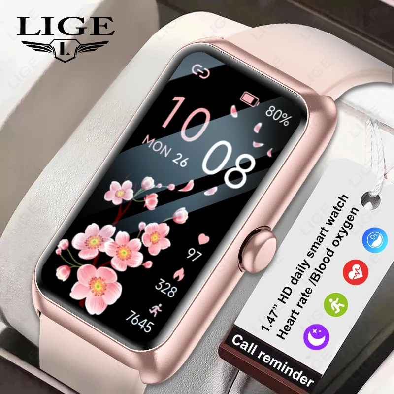 2026 New Smartwatch 1.47-inch Blood Oxygen Heart Rate Sleep Health Monitoring Information Push Multi Sports Band Watch Bracelet