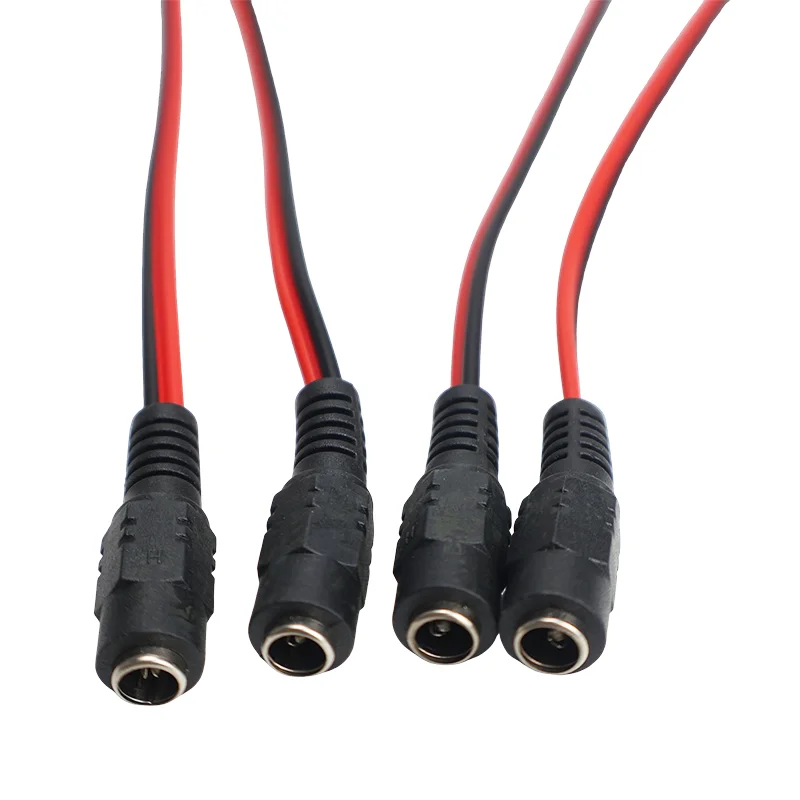 Neues 5er-Set 5,5x2,1mm 20CM Stecker-Buchse 12V DC Stromkabel für CCTV-Kamera Anschluss Verlängerungskabel 24V DC Draht – Detail 4