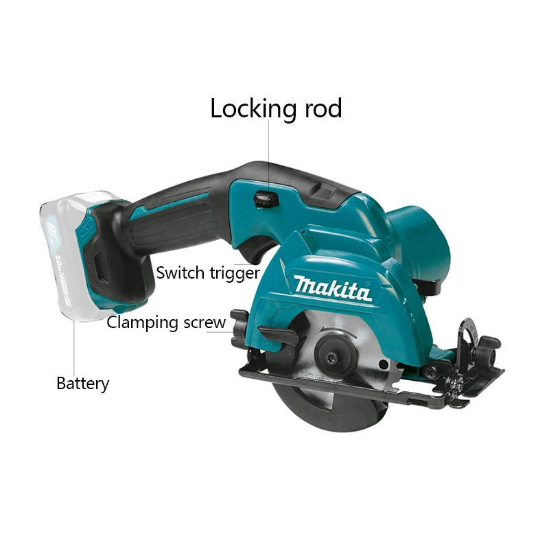 เลื่อยวงเดือนไร้สาย Makita HS301DZ แบบไร้แปรงถ่าน, เลื่อยวงเดือนขนาดกะทัดรัดสำหรับตัดไม้