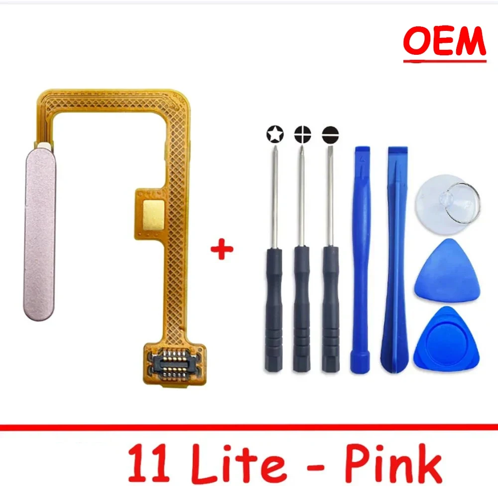 Fingerprint Scanner For Xiaomi 11 Lite / 11 Lite 5G ID Home Button Fingerprint Menu Return Key Recognition Sensor Flex Cable