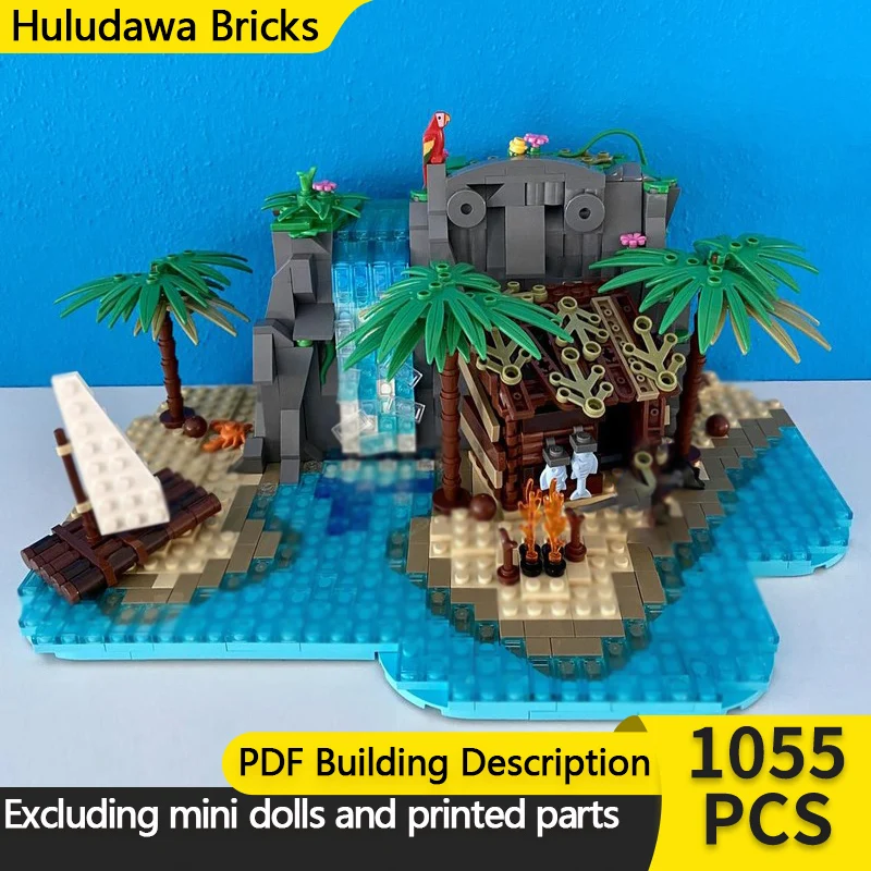 

Medieval Castle Model MOC Building Bricks Pirate Island Residence Modular Technology Children Holiday Gifts Assemble Toys Suit