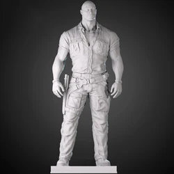 The Rock Diy Resin Figure 1/24 Scale 75mm Assemble Model Kit Unassembled Dioramas Unpainted Statuettes Toy