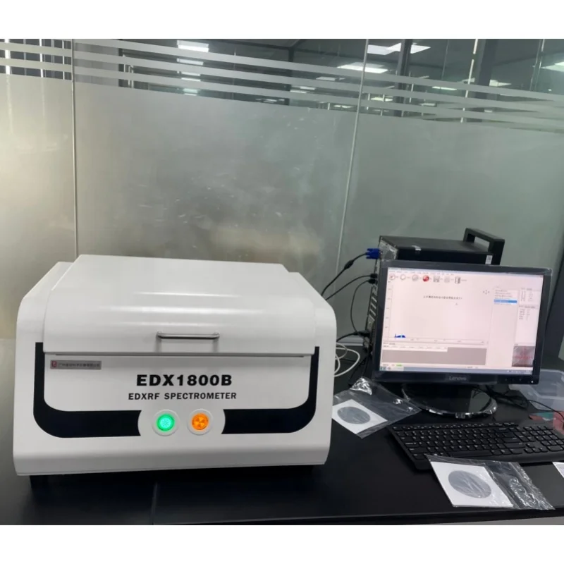 EDX1800B محلل المعادن الثقيلة/كاشف المعادن rohs/مقياس مطياف xrf للرصاص والكروم والكادميوم