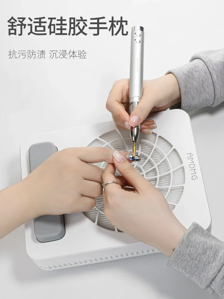 Large suction polishing nail removal without ash and dust removal filter vacuum cleaner special tool for nail shop