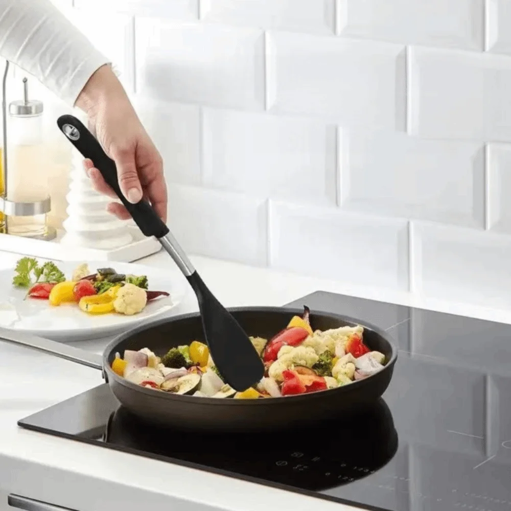 Silicone Cooking Spatula Scraper Leakproof Heat Resistant Silicone Spatula Non Stick Cooking Tools Omelette Frying Shovel