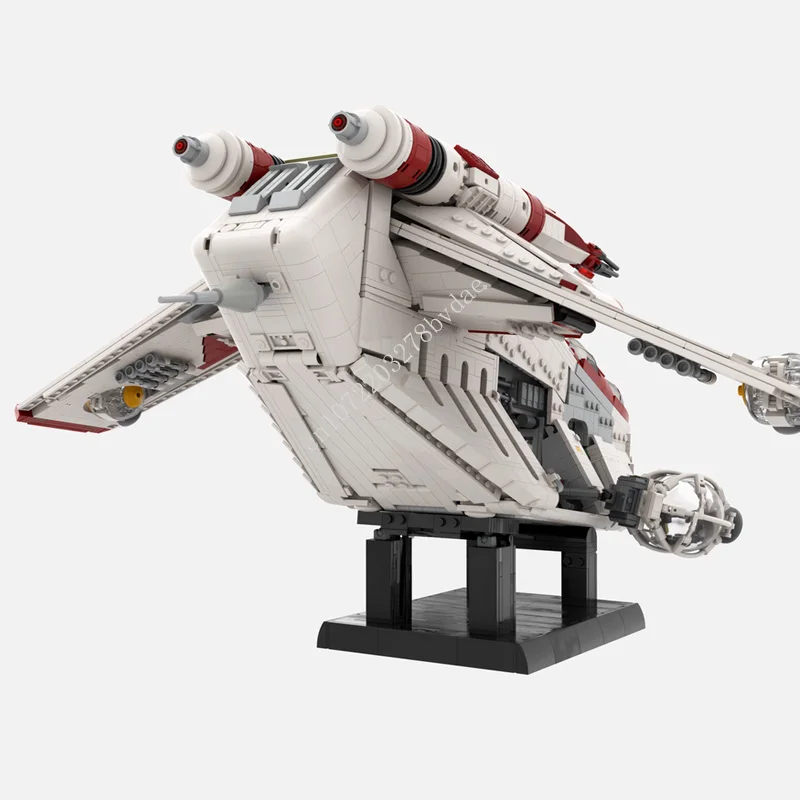 3014PCS Gunship Space War Weapon MOC SpaceShip Battle Model Building Blocks Architecture DIY Assembly Model Toys Gift