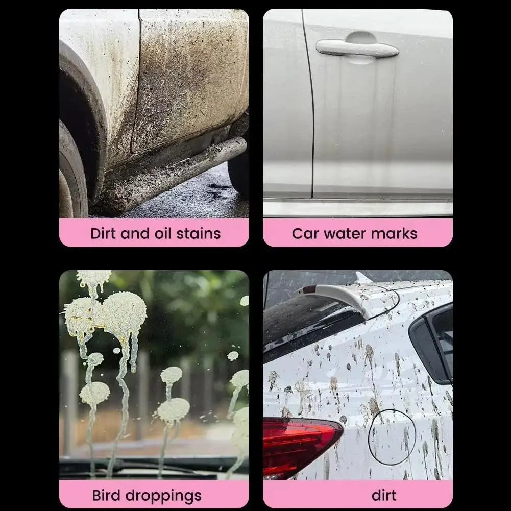 Car Wash Foam Shampoo Rich Pink Snow Foam Cleaner Deep Cleaning Touchless Soap Paint Safe Auto Detailing Wash Supply view 6