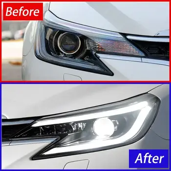 Autosvětlomety pro REIZ Mark X 2013-2018 s vysokou konfigurací, styling LED autosvětlometů Demon of Eyes, upgrade, žhavé výprodeje 8 nejlepší prodej LED světlomety pro Toyota Mark X - №1