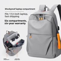 Simple Urban Men's Backpack Commuter Waterproof Oxford Cloth 16 Inch Laptop Bag Casual Business Style Water-Resistant Compute...